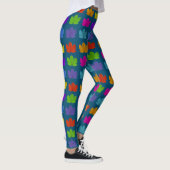 Blätter aus farbenfrohen Ahornblättern Leggings (Rechts)