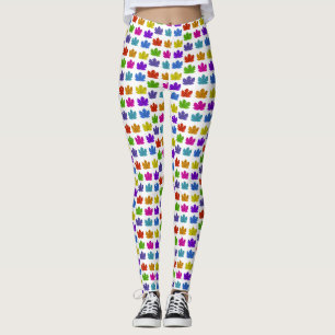Blätter aus farbenfrohen Ahornblättern Leggings
