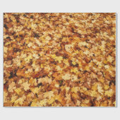 Blätter aus gelbem Fall Geschenkpapier (Flach)