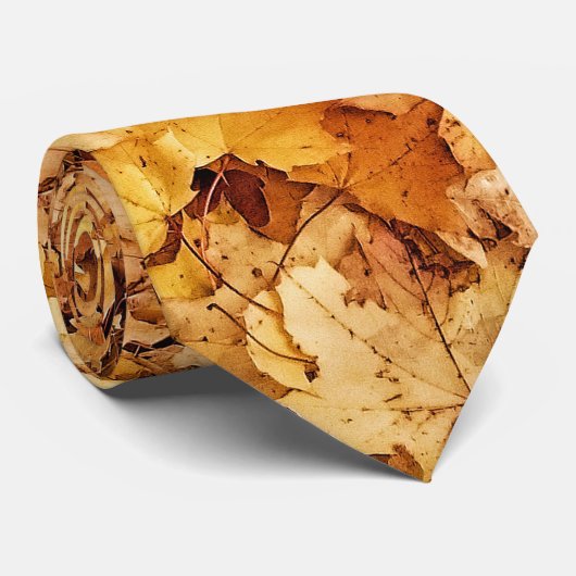 Blätter aus gelbem Fall Krawatte (Gerollt)
