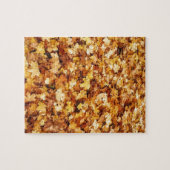 Blätter aus gelbem Fall Puzzle (Horizontal)