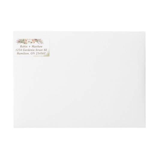 Blätter aus getrocknetem Palm, Blumengrün, Hochzei (Vorderseite)