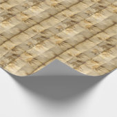 Blätter aus Gold auf Pergamentpapier elegant Geschenkpapier (Ecke)