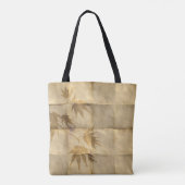 Blätter aus Gold auf Pergamentpapier elegant Tasche (Rückseite)