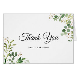 Blätter aus Grünblättern Elegant Vielen Dank