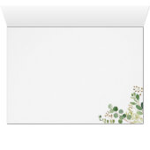 Blätter aus Grünblättern Elegant Vielen Dank (Innenansicht Horizontal (Unten))