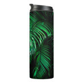 Blätter aus grüner Palme Thermosbecher (Nach rechts gedreht)