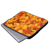 Blätter aus Herbstblättern Laptopschutzhülle (Vorne Knopf)