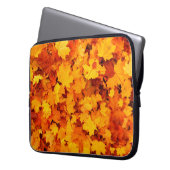 Blätter aus Herbstblättern Laptopschutzhülle (Vorderseite Links)