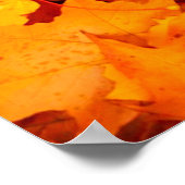 Blätter aus Herbstblättern Poster (Ecke)