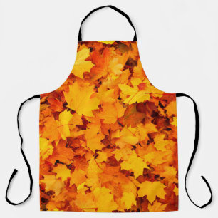 Blätter aus Herbstblättern Schürze