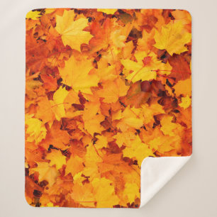 Blätter aus Herbstblättern Sherpadecke