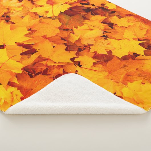 Blätter aus Herbstblättern Sherpadecke (3/4)