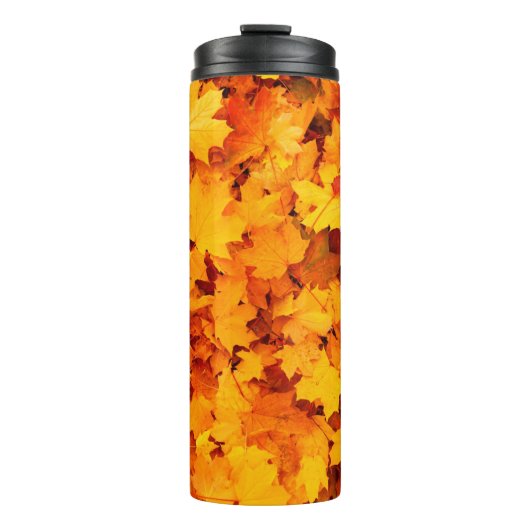 Blätter aus Herbstblättern Thermosbecher (Vorderseite)