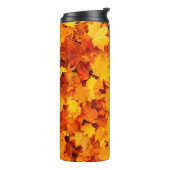 Blätter aus Herbstblättern Thermosbecher (Nach links gedreht)