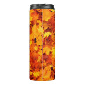 Blätter aus Herbstblättern Thermosbecher (Rückseite)