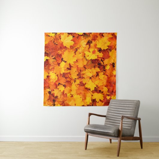 Blätter aus Herbstblättern Wandteppich (Beispiel)