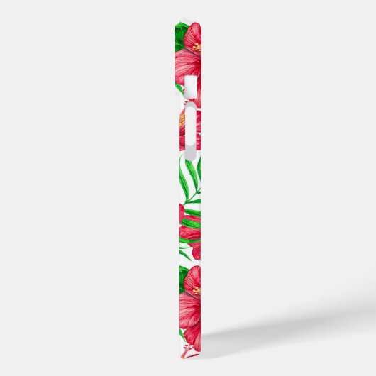 Blätter aus Hibiskus und Palme Case-Mate iPhone Hülle (Rückseite / Links)