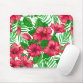 Blätter aus Hibiskus und Palme Mousepad (Mit Mouse)