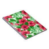 Blätter aus Hibiskus und Palme Notizblock (Rechte Seite)