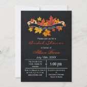 Blätter aus Kalkplatten fallen Brautparty Einladung (Vorderseite)