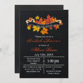 Blätter aus Kalkplatten fallen Brautparty Einladung (Vorne/Hinten)