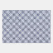 Blätter aus Kariertem blauem und weißem Umhüllungs (Vorderseite 3)