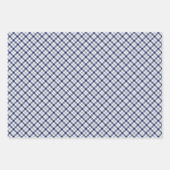 Blätter aus Kariertem blauem und weißem Umhüllungs (Vorderseite 2)