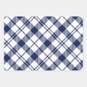 Blätter aus Kariertem blauem und weißem Umhüllungs (Vorderseite)