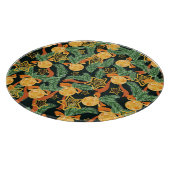 Blätter aus Kiefern, Sterne: festliche Muster Schneidebrett (Ecke)