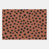Blätter aus Leopard Rost Terracotta Cheetah Spots (Vorderseite 2)