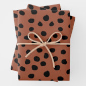 Blätter aus Leopard Rost Terracotta Cheetah Spots (Beispiel)