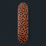 Blätter aus Leopard Rost Terracotta Cheetah Spots Skateboard<br><div class="desc">Animal Print - Leopard Druckflecken - erdige Töne - braun / rost.</div>