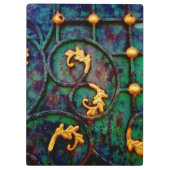 Blätter aus Metall Klemmbrett (Rückseite)