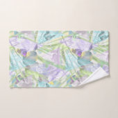 Blätter aus Orchideen und Palmen, tropisch Badhandtuch Set (Handtuch)