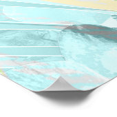 Blätter aus Orchideen und Palmen, tropisch Poster (Ecke)