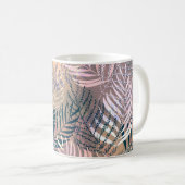 Blätter aus Palmen, tropisch, botanisch, Blätter,  Kaffeetasse (VorderseiteRechts)