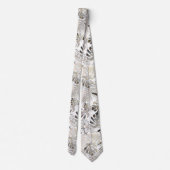 Blätter aus Palmen, tropisch, botanisch, Blätter,  Krawatte (Rückseite)