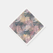 Blätter aus Palmen, tropisch, botanisch, Blätter,  Serviette (Ecke)