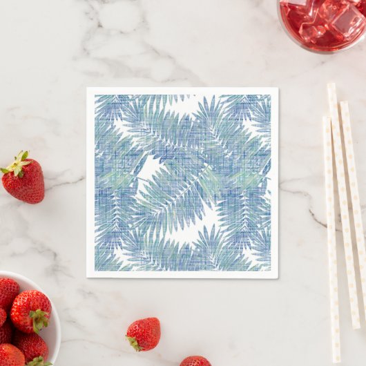 Blätter aus Palmen, tropisch, botanisch, Blätter,  Serviette (Beispiel)