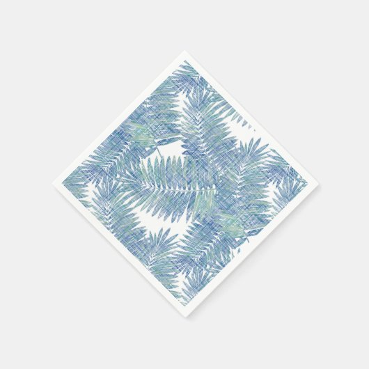 Blätter aus Palmen, tropisch, botanisch, Blätter,  Serviette (Ecke)