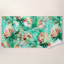 Blätter aus Palmen, tropisch, botanisch, bunt