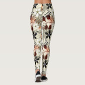 Blätter aus Palmen und Monstera, tropisch Leggings (Rückseite)