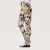 Blätter aus Palmen und Monstera, tropisch Leggings (Links)