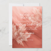 Blätter aus Terrakotta Einladung (Vorderseite)