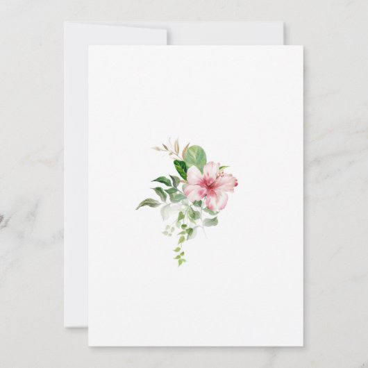 Blätter aus tropischen Palmen am Strand, Rahmen Br Einladung (Rückseite)