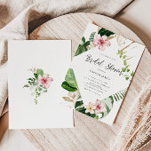 Blätter aus tropischen Palmen am Strand, Rahmen Br Einladung