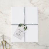 Blätter aus tropischer Palme, Grünpflanzen Brautpa Geschenkanhänger (Mit Garn)