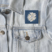 Blätter aus weißem Stein Button (Beispiel)