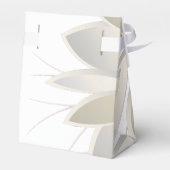 Blätter aus weißem Stein Geschenkschachtel (Rückseite)